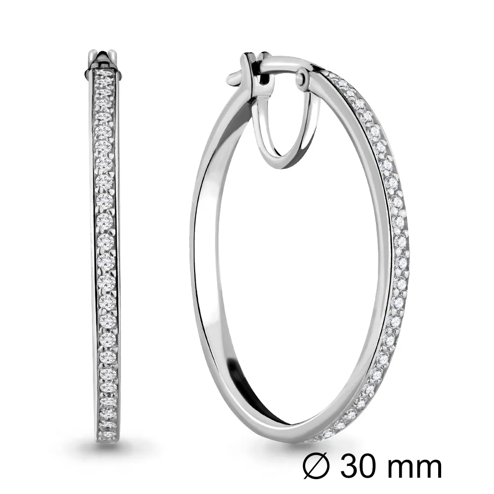 42432А Серьги из Серебра с фианитами
