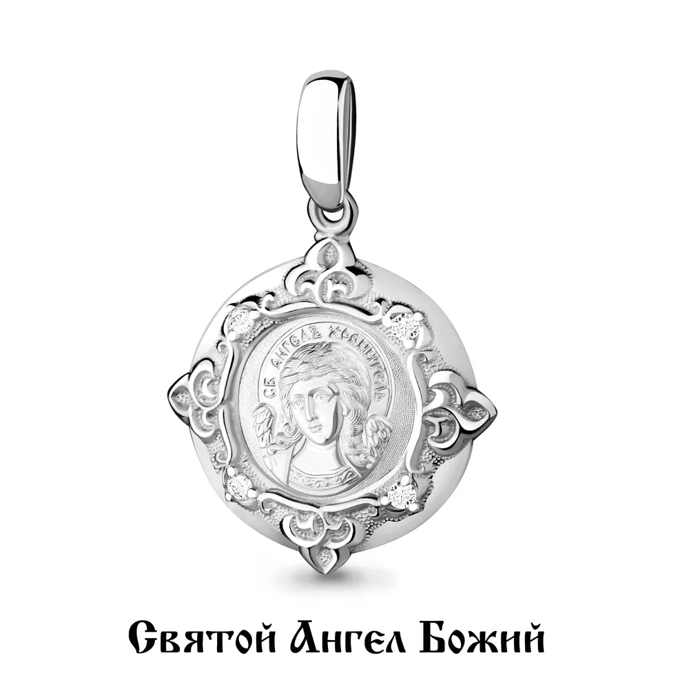 22217А Подвеска из Серебра с фианитами