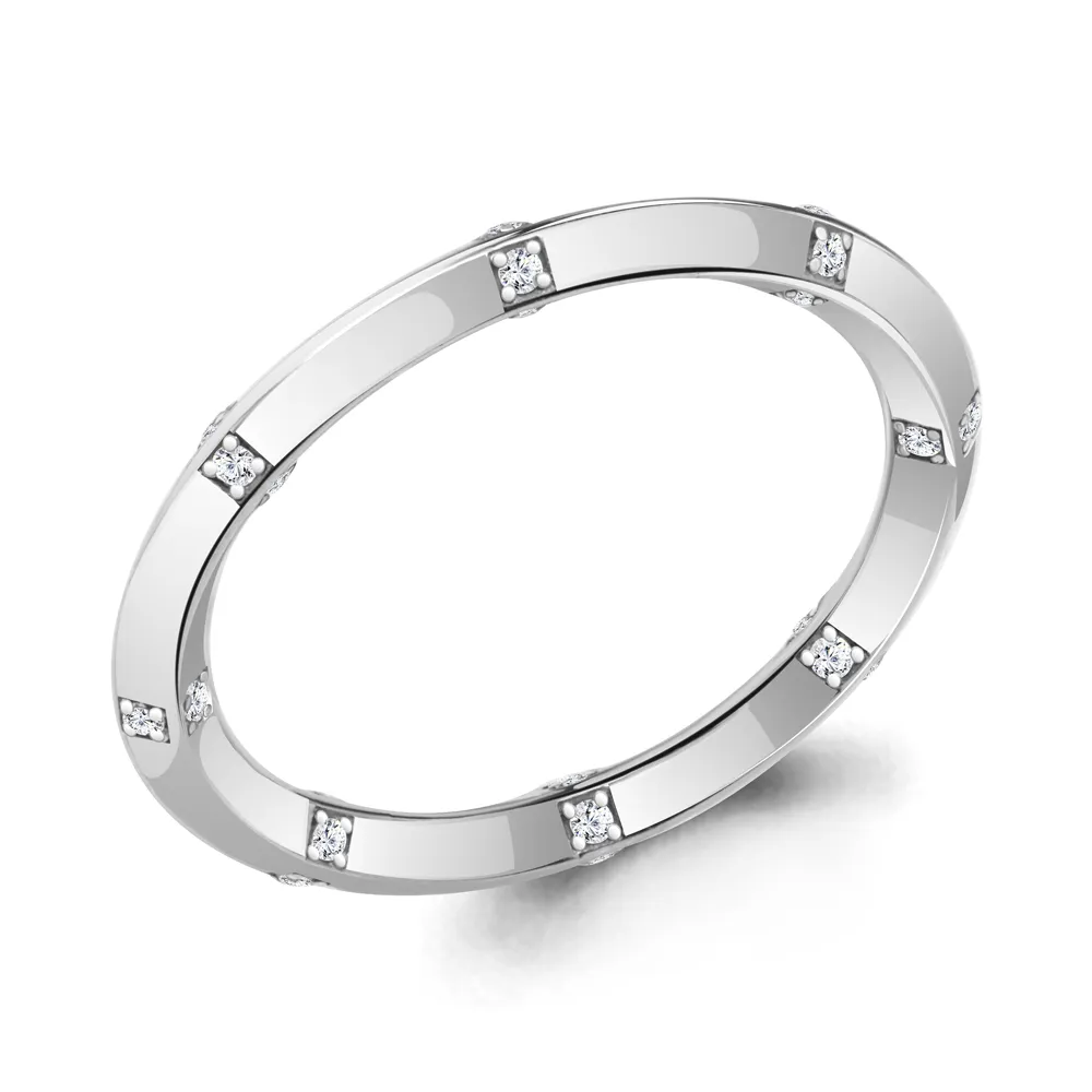 964061А Кольцо из Серебра из коллекции "Дежавю"