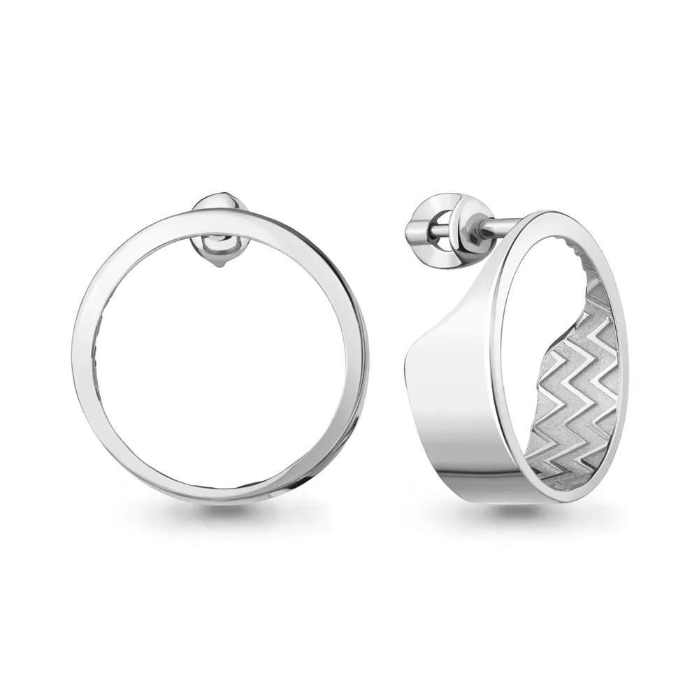 33866 Серьги из Серебра из коллекции "Geometry"