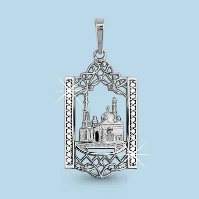 22768А Подвеска из Серебра с фианитами из коллекции "Иман Нуры"