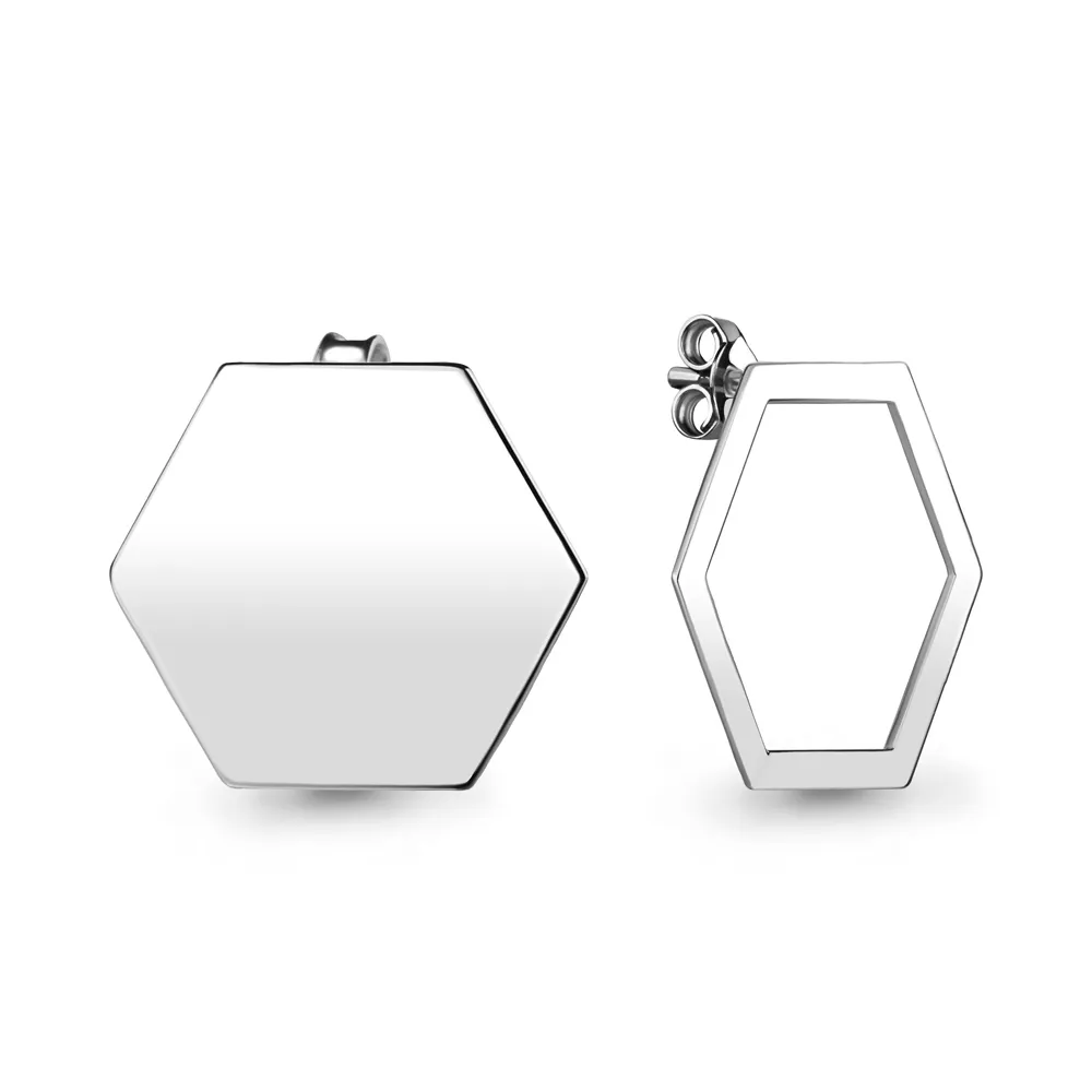 36094 Серьги из Серебра из коллекции "Geometry"