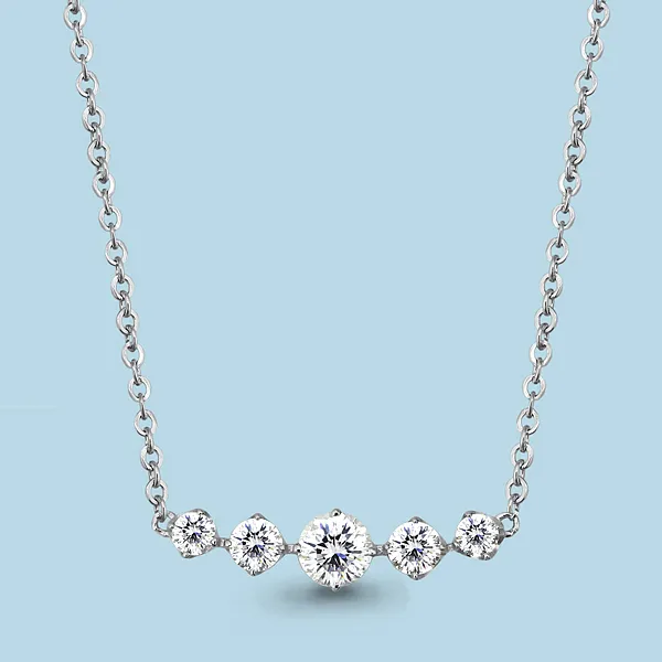 73521 Колье из Серебра с фианитами