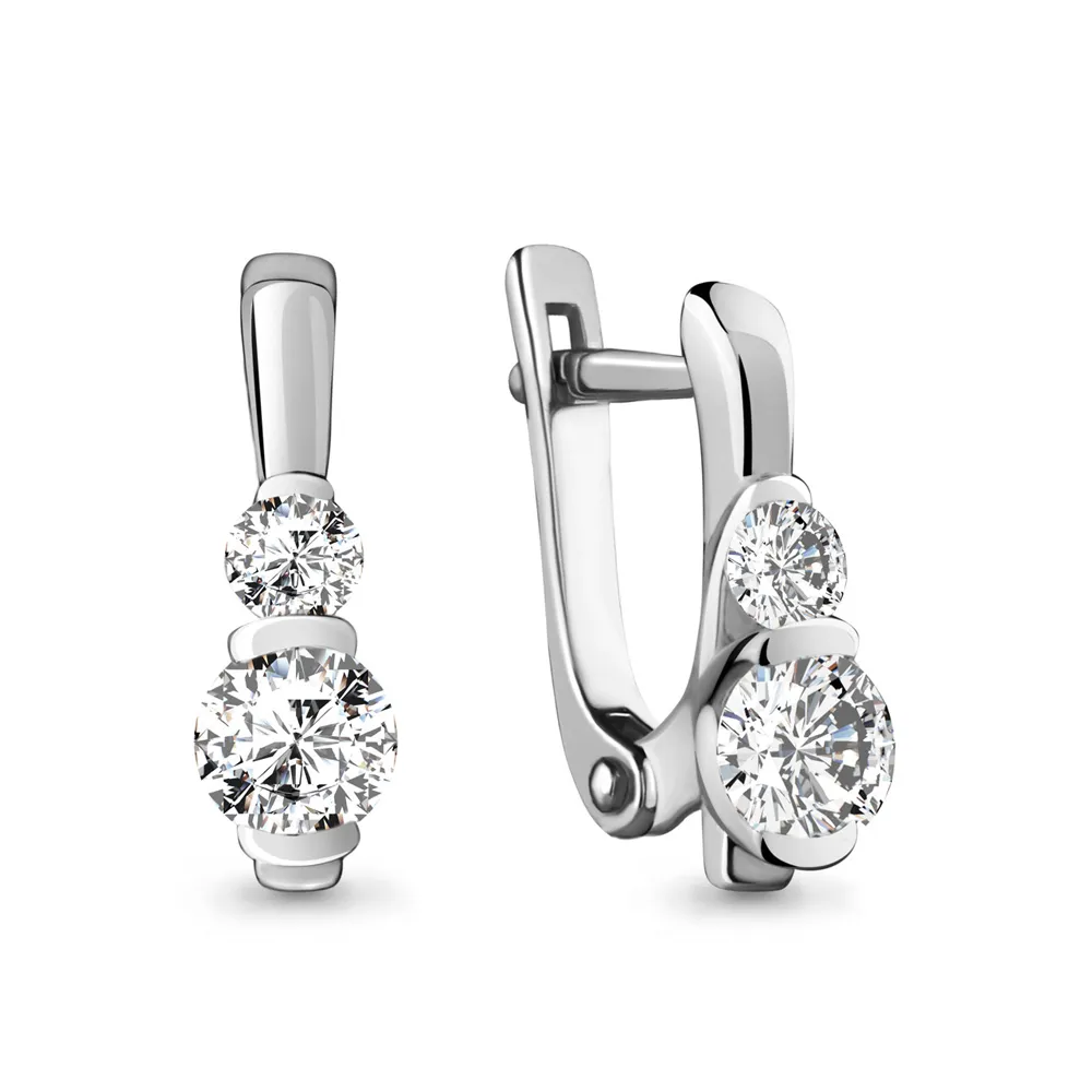 941460 Серьги из Золота с бриллиантами из коллекции "Elegance"