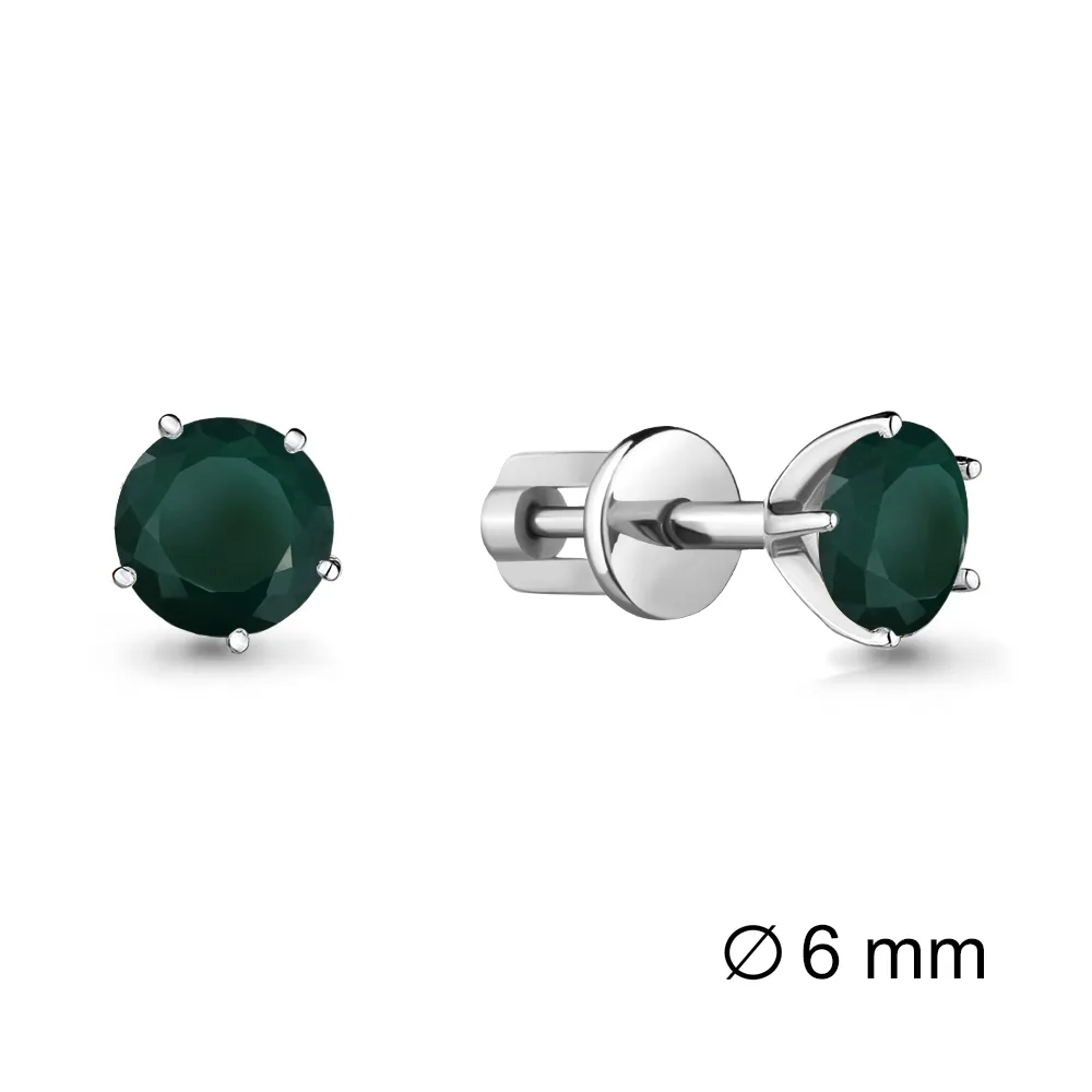 4403809 Серьги из Серебра с агатами