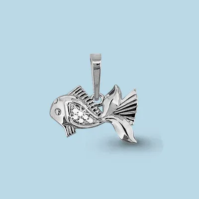 22797А Подвеска из Серебра с фианитами