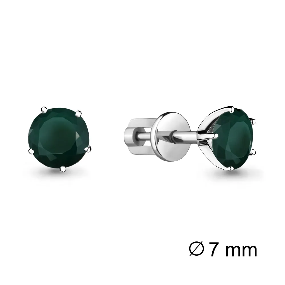 4403909 Серьги из Серебра с агатами