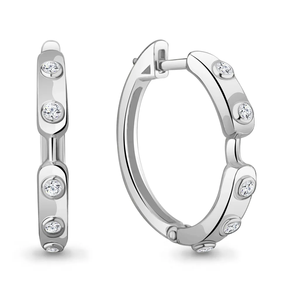 49009А Серьги из Серебра с фианитами