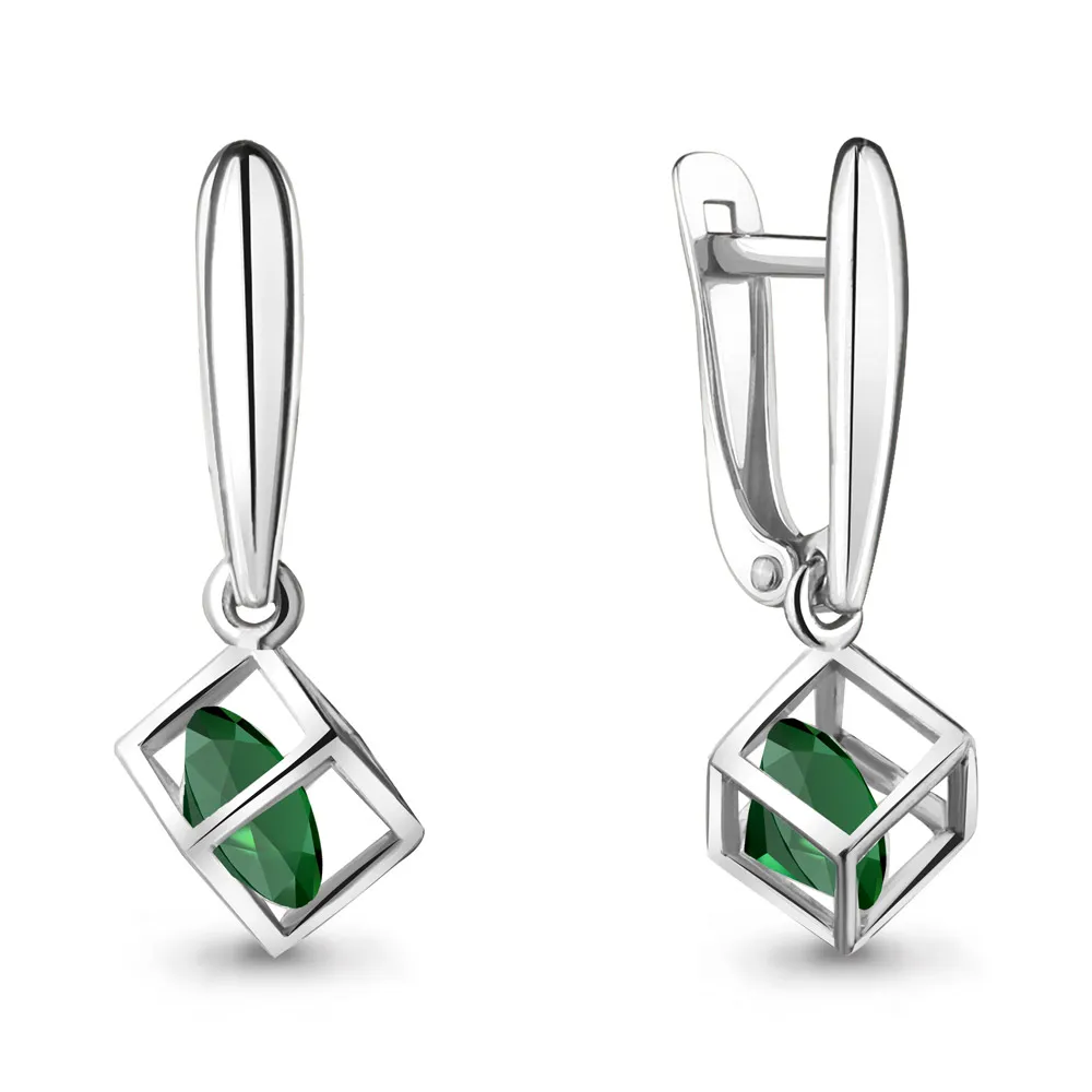 4830109 Серьги из Серебра с агатами