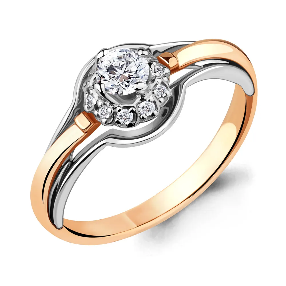 963679к Кольцо из Золота с бриллиантами из коллекции "Elegance"