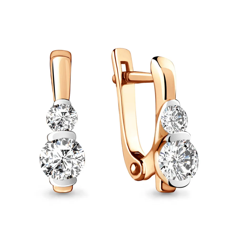 941460к Серьги из Золота с бриллиантами из коллекции "Elegance"