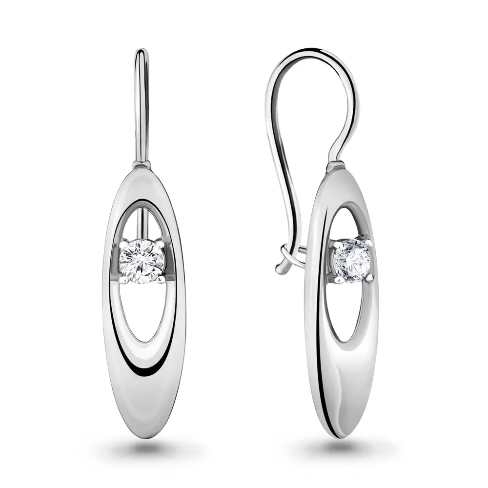 46808А Серьги из Серебра с фианитами