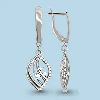 41591А Серьги из Серебра с фианитами