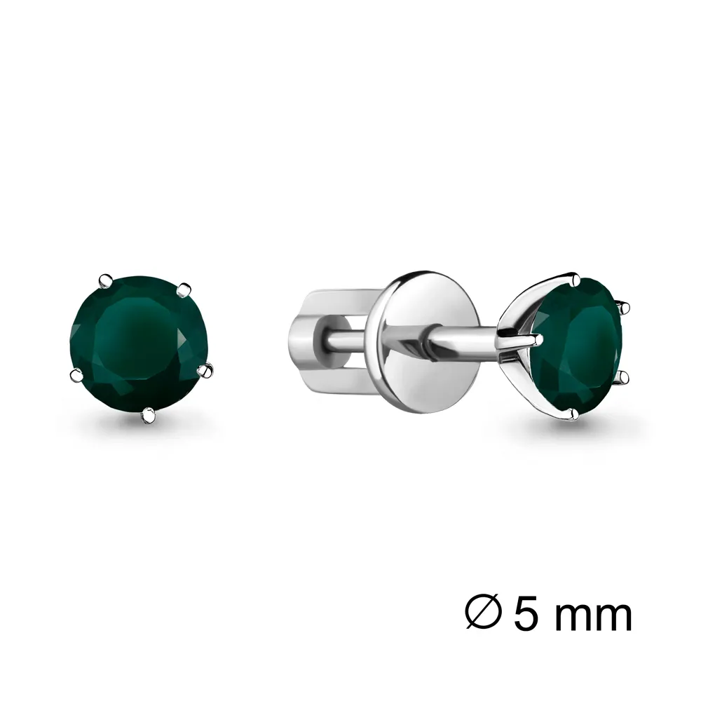 4403709 Серьги из Серебра с агатами