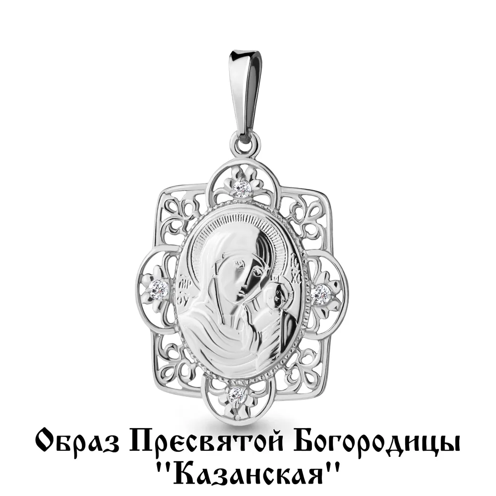 20416А Подвеска из Серебра с фианитами