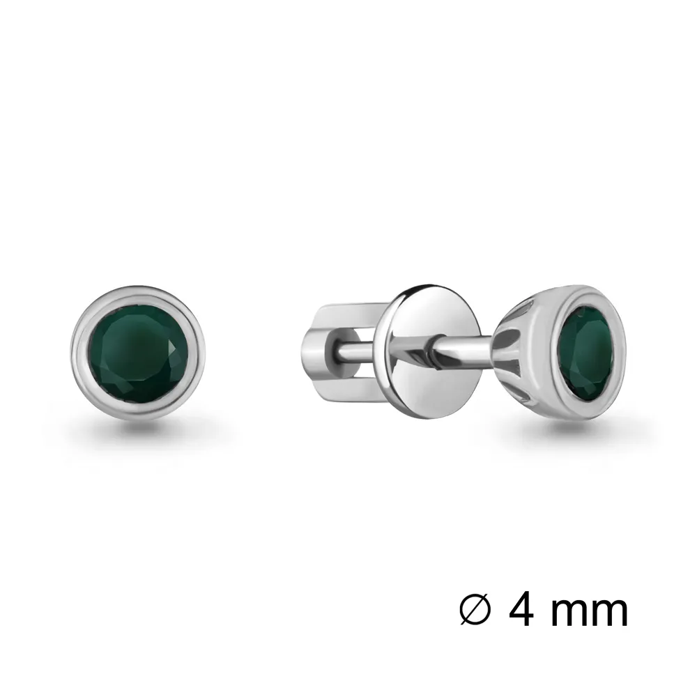 4407109 Серьги из Серебра с агатами