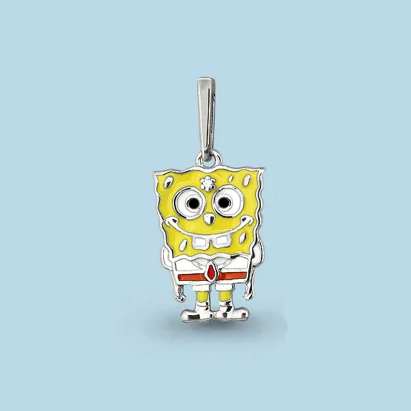 22928А Подвеска из Серебра с фианитом, эмалью из коллекции "Happy"