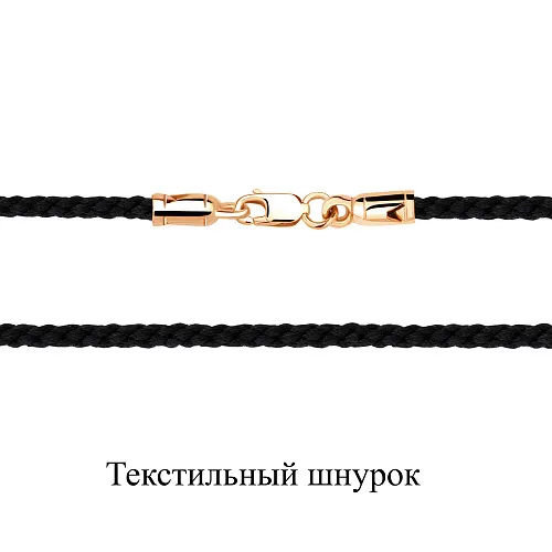 71453 Колье из Золота с шнуром текстильным