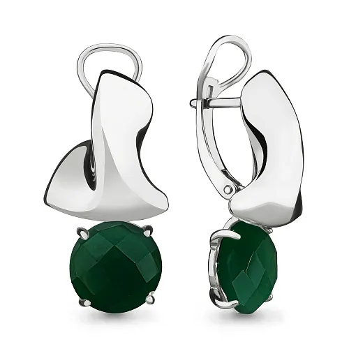 4494109 Серьги из Серебра с агатами