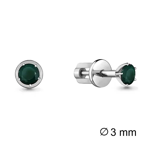 4403509 Серьги из Серебра с агатами