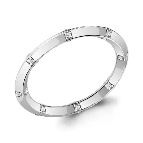 964061А Кольцо из Серебра из коллекции "Дежавю"