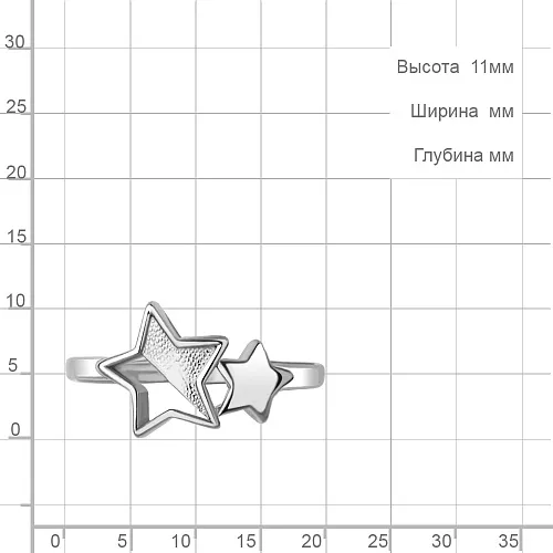 54858 Кольцо из Серебра