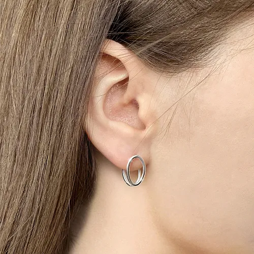 33787 Серьги из Серебра из коллекции "Twin"