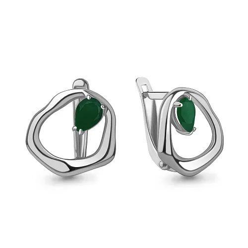 4782309 Серьги из Серебра с агатами