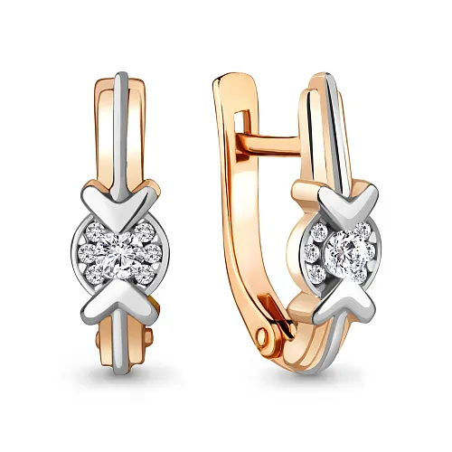 942800Ак Серьги из Золота с бриллиантами