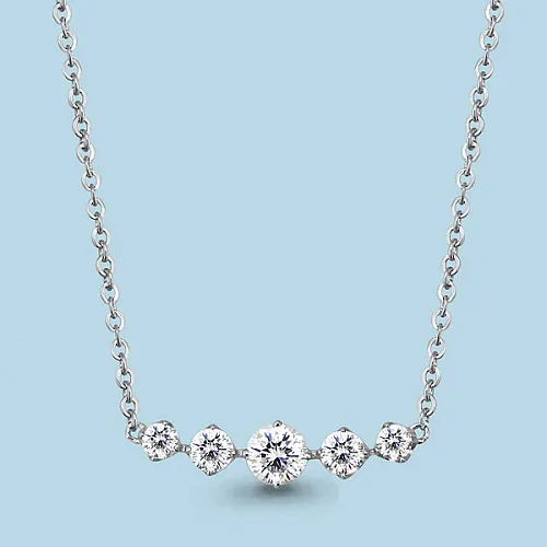 73521 Колье из Серебра с фианитами