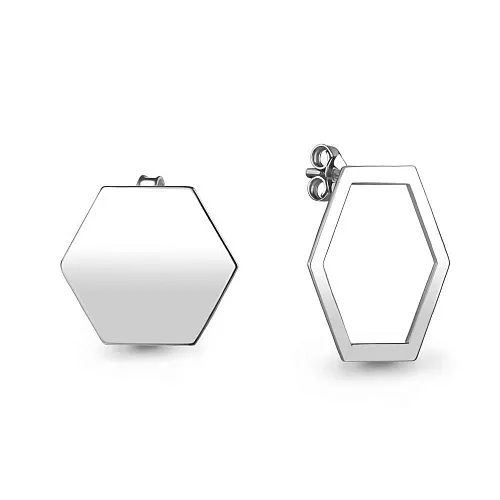36094 Серьги из Серебра из коллекции "Geometry"