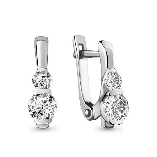 941460 Серьги из Золота с бриллиантами из коллекции "Elegance"