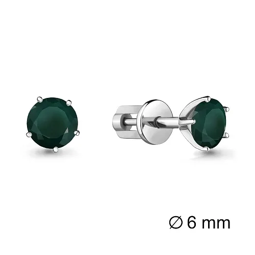 4403809 Серьги из Серебра с агатами