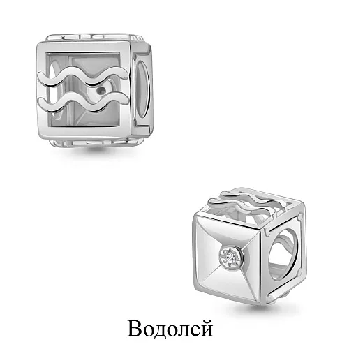 020116 Подвеска из Серебра с бриллиантом
