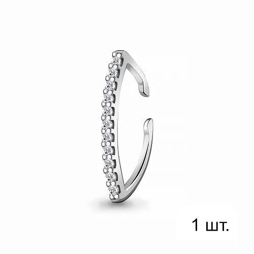 48769А Серьга из Серебра с фианитами