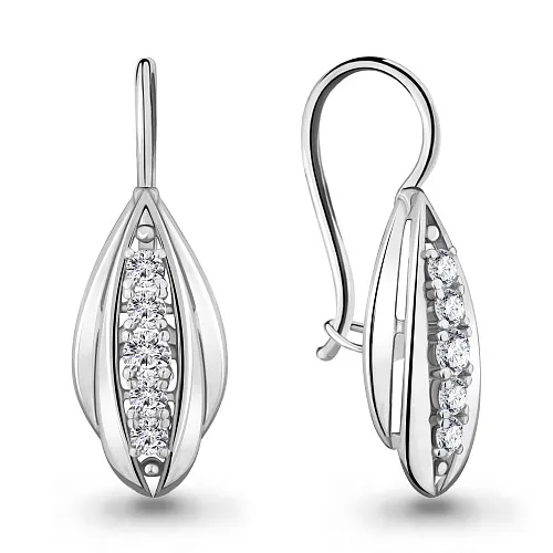 46807А Серьги из Серебра с фианитами