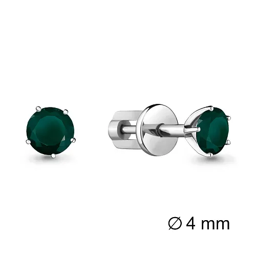 4403609 Серьги из Серебра с агатами
