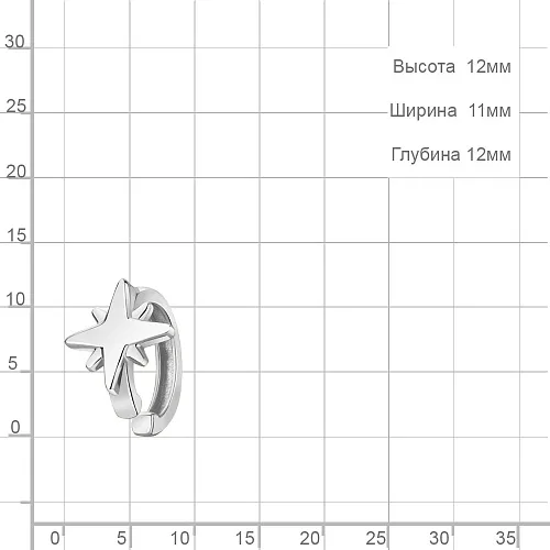 34109 Серьга из Серебра
