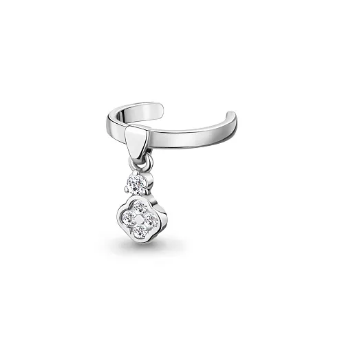 48804А Серьга из Серебра с фианитами