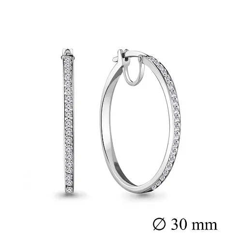 42426А Серьги из Серебра с фианитами