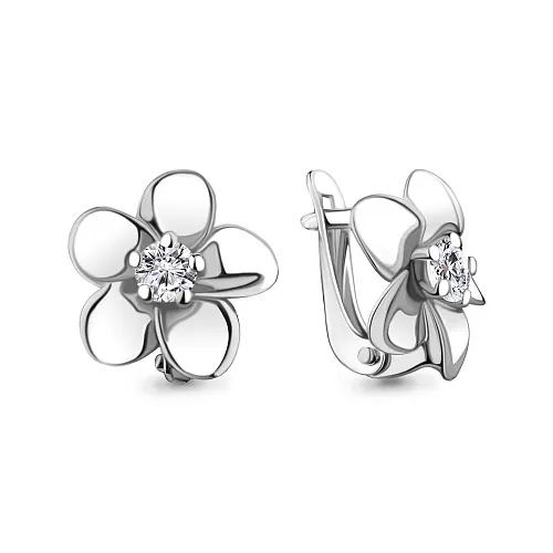 43174 Серьги из Серебра с фианитами