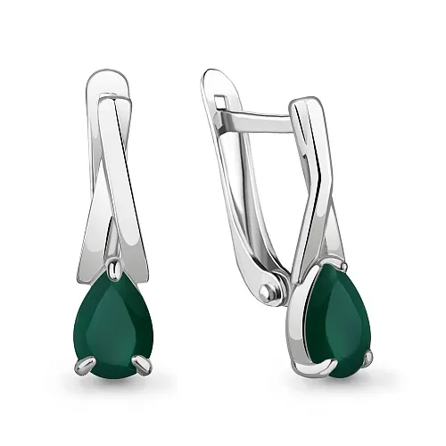 4782409 Серьги из Серебра с агатами