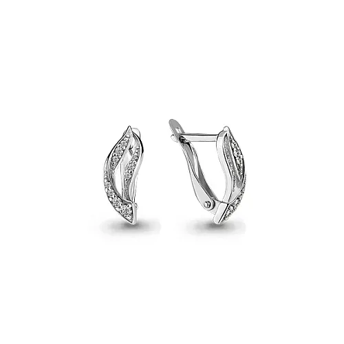 45907А Серьги из Серебра с фианитами