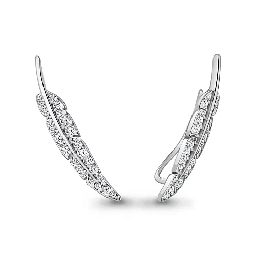 49407А Серьги из Серебра с фианитами
