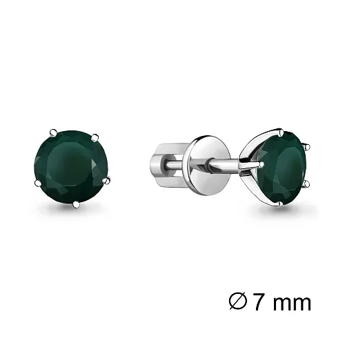 4403909 Серьги из Серебра с агатами