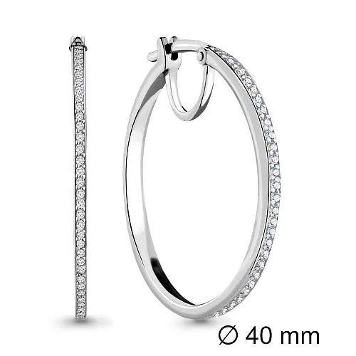 42428А Серьги из Серебра с фианитами