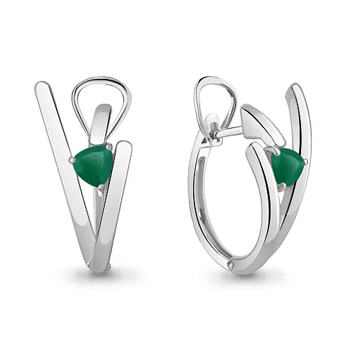 4764109 Серьги из Серебра с агатами