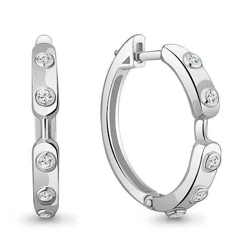 49009А Серьги из Серебра с фианитами