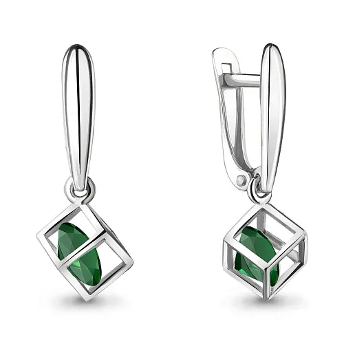 4830109 Серьги из Серебра с агатами