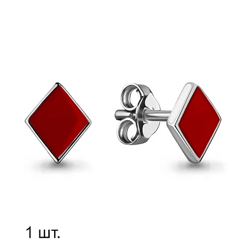 33540 Серьга из Серебра с эмалью